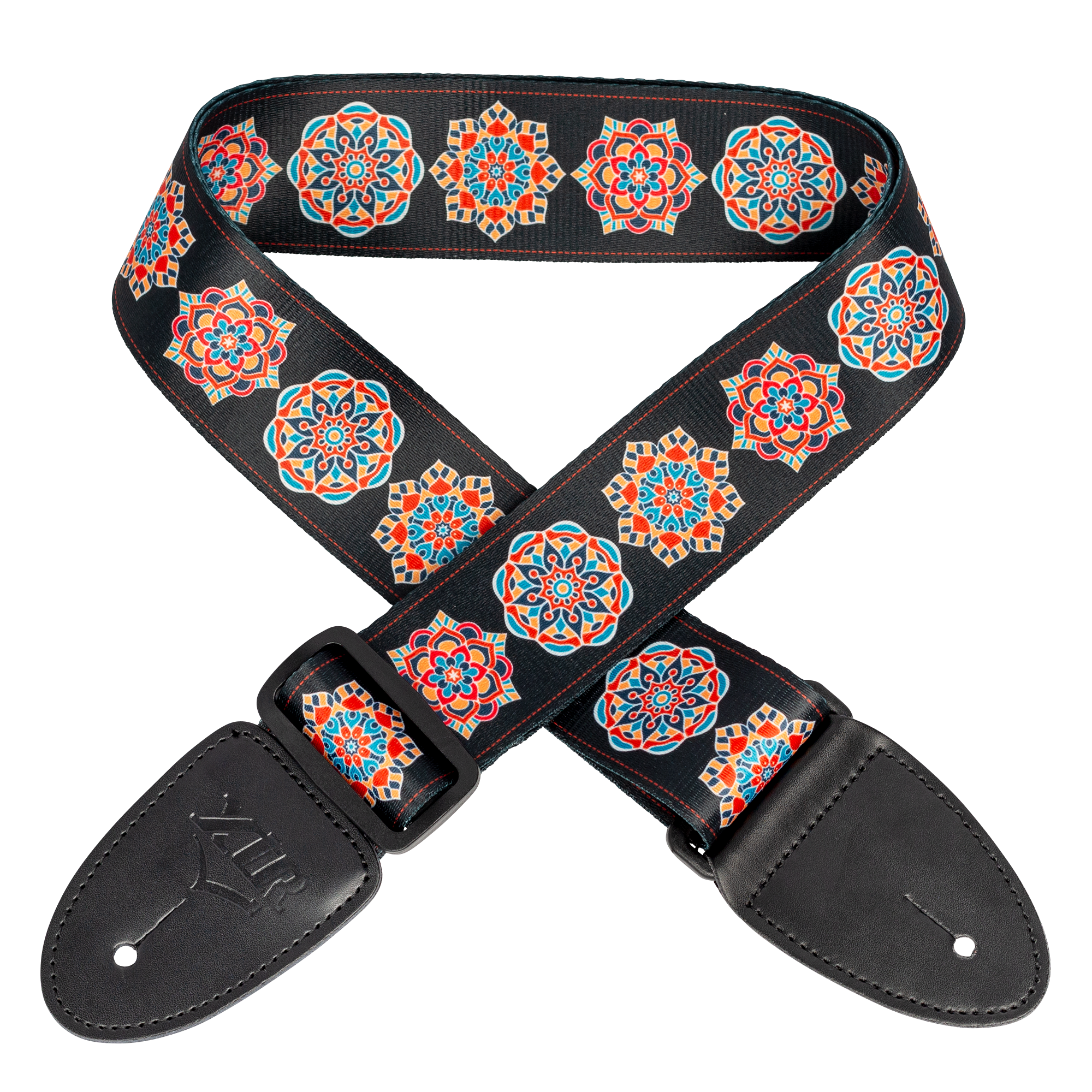 XTR | LS406 | Guitar Strap. Green/red. XTR | LS406 | Guitar Strap. Green/red.